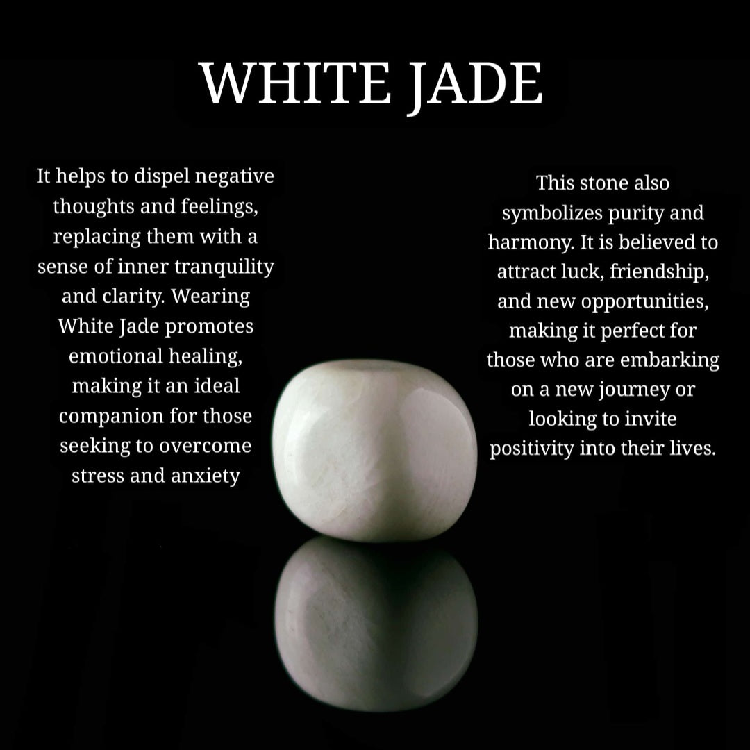 White Jade "Day" Bracelet - Parat Marbella
