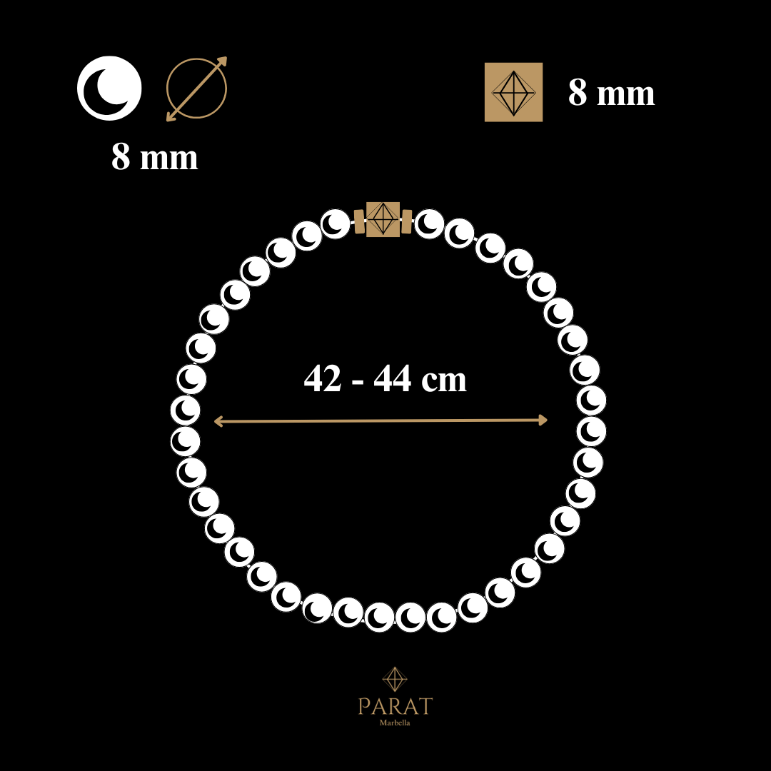 White Jade Necklace - Parat Marbella