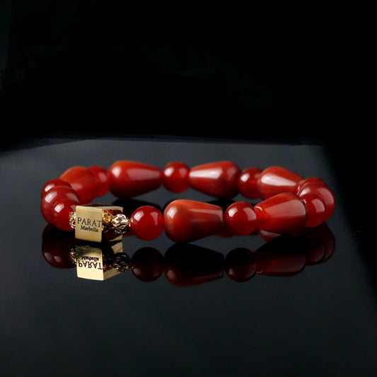 Red Agate and Carnelian 8 mm
