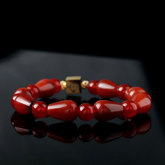 Red Agate and Carnelian 8 mm