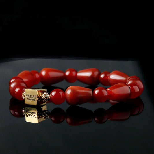 Red Agate & Carnelian Bracelet - Parat Marbella