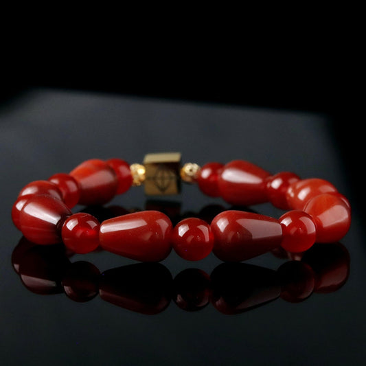 Red Agate & Carnelian Bracelet - Parat Marbella