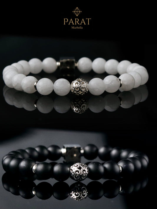 White Jade "Day" Bracelet - Parat Marbella