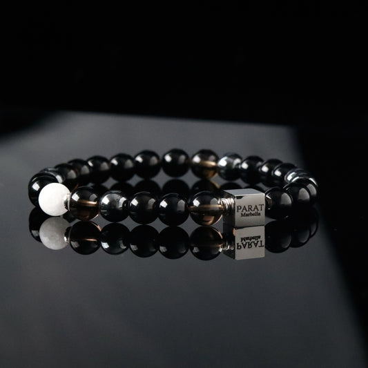 Yin Yang Black Tourmaline Multi Stone Bracelet - Parat Marbella